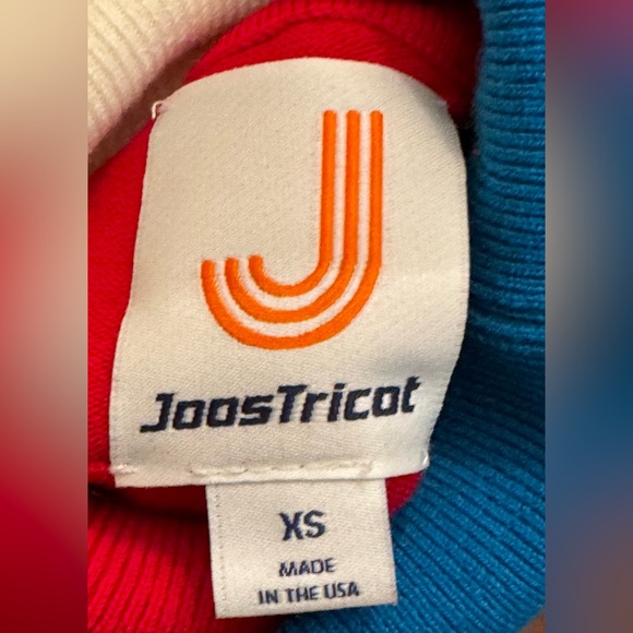 JoosTricot Color block Pattern Mock Neck Sweater - Picture 3 of 3